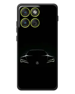 Чохол для Motorola Edge 70 з картинкою «Mercedes — силует авто»