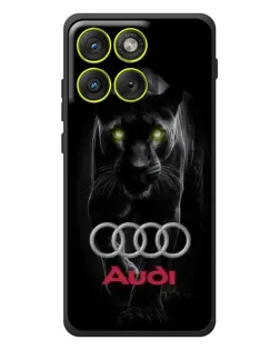 Чехол для Motorola Edge 70 с картинкой «Пантера и Audi»