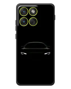 Чехол для Motorola Edge 70 с картинкой «Взгляд Audi в темноте»