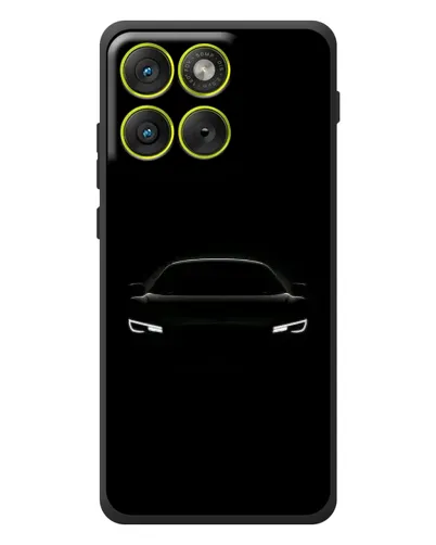 Чехол для Motorola Edge 70 с картинкой «Взгляд Audi в темноте»