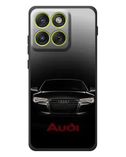 Чехол для Motorola Edge 70 с картинкой «Audi — градиентный контур»