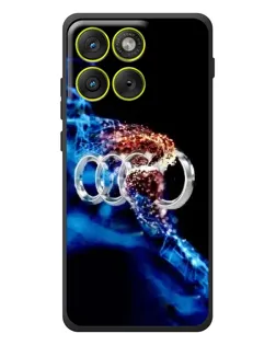 Чехол для Motorola Edge 70 с картинкой «Энергия лого Audi»
