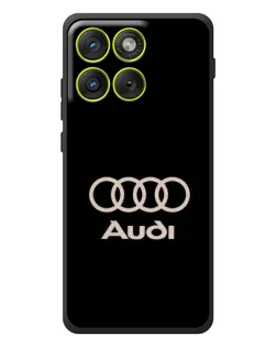 Чехол для Motorola Edge 70 с картинкой «Audi — золотой логотип»