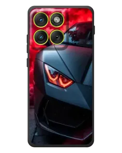 Чохол для Motorola Edge 70 з картинкою «Lamborghini червоне сяйво»