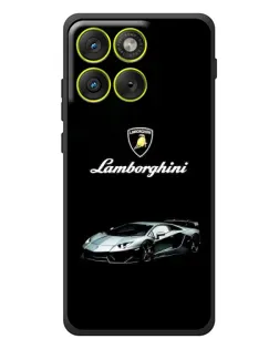 Чехол для Motorola Edge 70 с картинкой «Логотип Lamborghini классика»