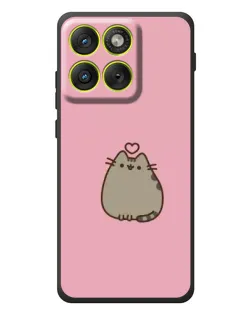 Чехол для Motorola Edge 70 с картинкой «Pusheen сердце»