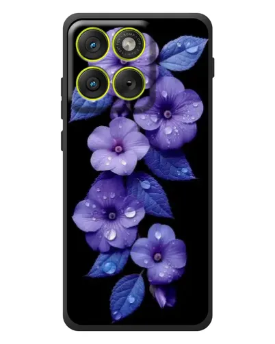 Чехол для Motorola Edge 70 с картинкой «Фиолетовые цветы с росою» Чехол для Motorola Edge 70 с картинкой «Фиолетовые цветы с росою»