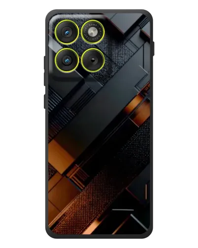 Чехол для Motorola Edge 70 с картинкой «Черные геометрические блоки» Чехол для Motorola Edge 70 с картинкой «Черные геометрические блоки»