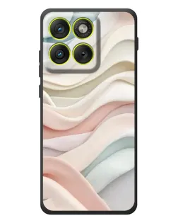 Чехол для Motorola Edge 70 с картинкой «Пастельные нежные волны»