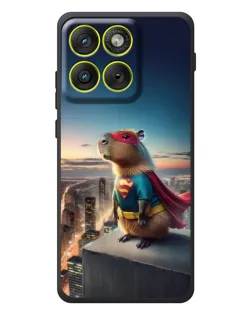 Чехол для Motorola Edge 70 с картинкой «Капи-мен супергерой»