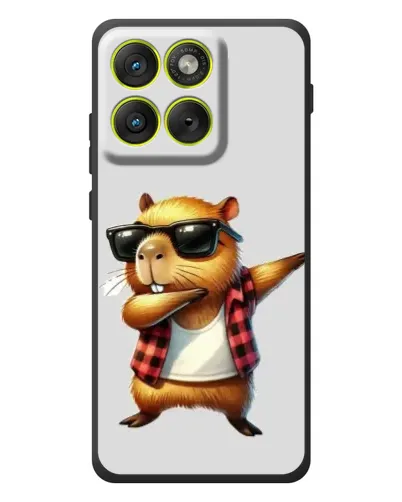 Чехол для Motorola Edge 70 с картинкой «Капибара рэпер даб» Чехол для Motorola Edge 70 с картинкой «Капибара рэпер даб»