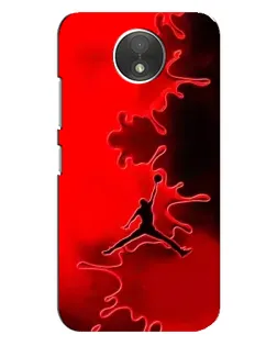 Чехол для Motorola Moto C (XT1750) с картинкой «Jordan Red Smoke»