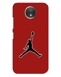 Чехол для Motorola Moto C (XT1750) с картинкой «Jordan Red Back»