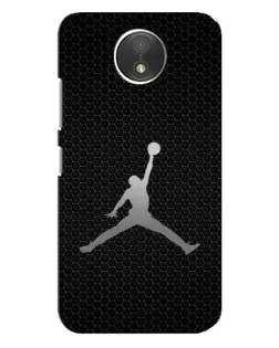 Чехол для Motorola Moto C (XT1750) с картинкой «Jordan Dark Carbon»