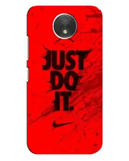 Чехол для Motorola Moto C (XT1750) с картинкой «Nike Just Do It»