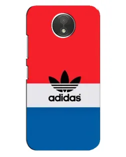 Чехол для Motorola Moto C (XT1750) с картинкой «Ретро блоки Adidas»