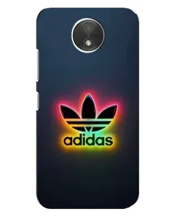 Чехол для Motorola Moto C (XT1750) с картинкой «Неоновый Adidas»