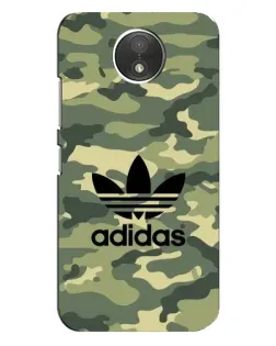 Чехол для Motorola Moto C (XT1750) с картинкой «Милитари стиль Adidas»