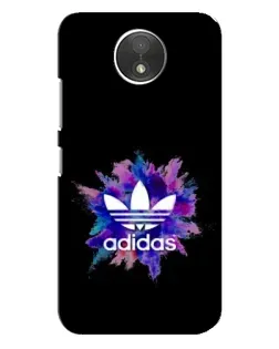 Чехол для Motorola Moto C (XT1750) с картинкой «Взрыв красок Adidas»
