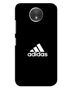 Чехол для Motorola Moto C (XT1750) с картинкой «Черная классика Adidas»