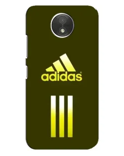 Чехол для Motorola Moto C (XT1750) с картинкой «Оливковый градиент Adidas»