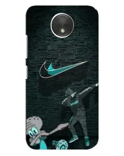 Чехол для Motorola Moto C (XT1750) с картинкой «Спортивный арт Nike»