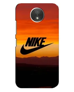 Чехол для Motorola Moto C (XT1750) с картинкой «Nike — вечерний горизонт»