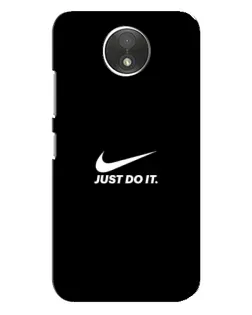 Чехол для Motorola Moto C (XT1750) с картинкой «Минимализм от Nike»