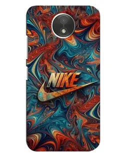 Чехол для Motorola Moto C (XT1750) с картинкой «Nike в абстракции»