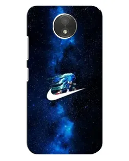 Чехол для Motorola Moto C (XT1750) с картинкой «Звездный путь Nike»