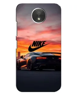 Чехол для Motorola Moto C (XT1750) с картинкой «Nike и суперкар»