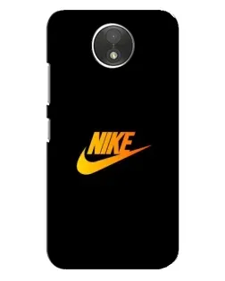 Чехол для Motorola Moto C (XT1750) с картинкой «Золотой логотип Nike»