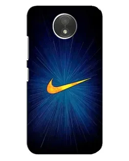 Чохол для Motorola Moto C (XT1750) з картинкою «Синій пульс Nike»