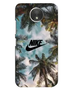 Чохол для Motorola Moto C (XT1750) з картинкою «Тропічний принт Nike»