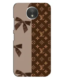 Чехол для Motorola Moto C (XT1750) с картинкой «Louis Vuitton — банты»