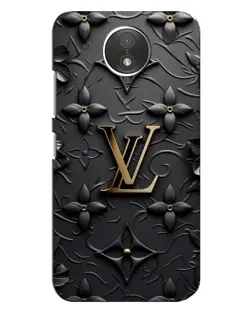 Чехол для Motorola Moto C (XT1750) с картинкой «Кожаная текстура LV»