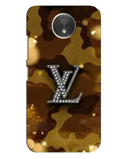 Чехол для Motorola Moto C (XT1750) с картинкой «Камуфляжный Louis Vuitton»