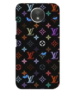 Чехол для Motorola Moto C (XT1750) с картинкой «Цветная монограмма LV»