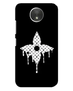 Чехол для Motorola Moto C (XT1750) с картинкой «Цветочная монограмма»