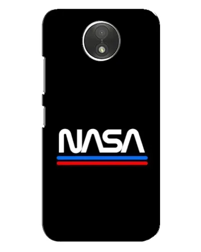 Чехол для Motorola Moto C (XT1750) с картинкой «NASA — классика Red Blue» Чехол для Motorola Moto C (XT1750) с картинкой «NASA — классика Red Blue»
