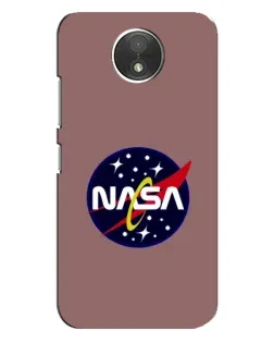 Чехол для Motorola Moto C (XT1750) с картинкой «NASA — ретро космос»