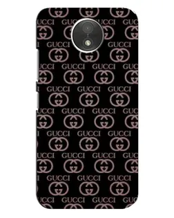 Чехол для Motorola Moto C (XT1750) с картинкой «Классическая монограмма Gucci»