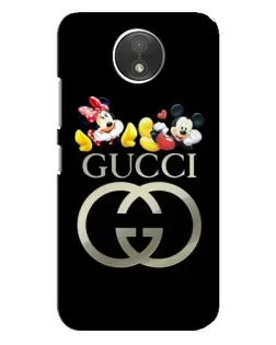Чехол для Motorola Moto C (XT1750) с картинкой «Gucci — герои Disney»