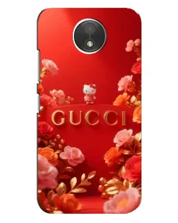 Чехол для Motorola Moto C (XT1750) с картинкой «Gucci — золотой сад»