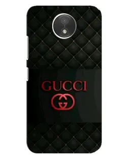 Чехол для Motorola Moto C (XT1750) с картинкой «Gucci — стеганый черный»