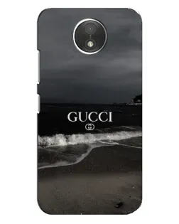 Чехол для Motorola Moto C (XT1750) с картинкой «Gucci — морской прибой»