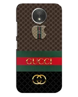 Чехол для Motorola Moto C (XT1750) с картинкой «Gucci — брендированный десерт»