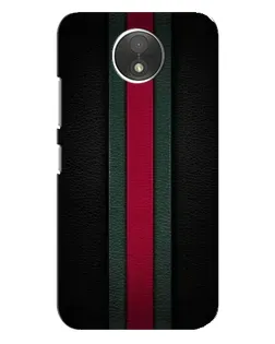 Чехол для Motorola Moto C (XT1750) с картинкой «Gucci — неоновая линия»