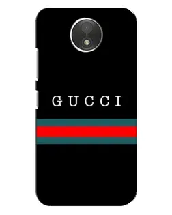 Чехол для Motorola Moto C (XT1750) с картинкой «Gucci — красный пояс»