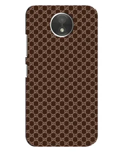 Чехол для Motorola Moto C (XT1750) с картинкой «Gucci — шоколадная сетка»